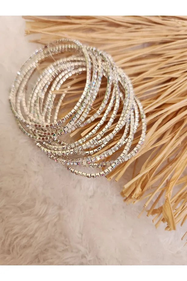 Lion Silver™ Zircon Stone Waterway Bracelet